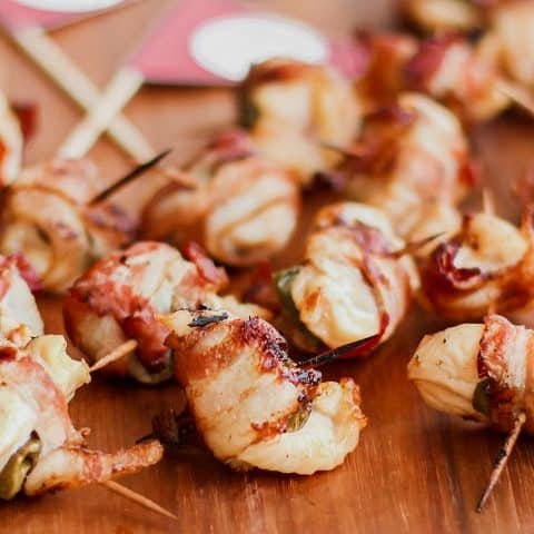 Best Party Food Bacon Wrapped Chicken Bites Keto Recipe