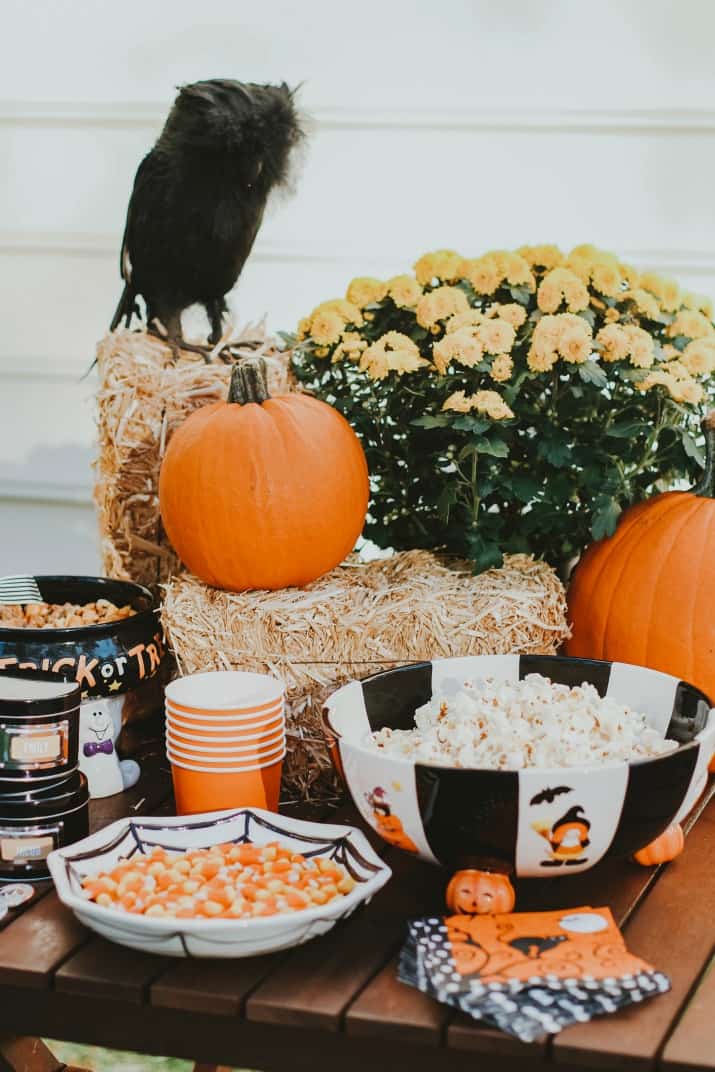 Pumpkin party snack table