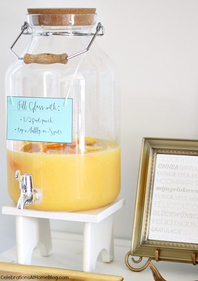 baby shower sip and see brunch punch