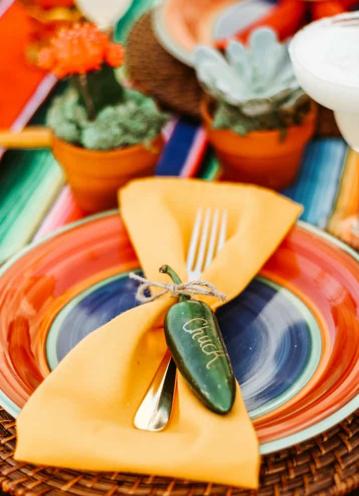 Mexican Theme Dinner Party Tablescape - Celebrations at Home