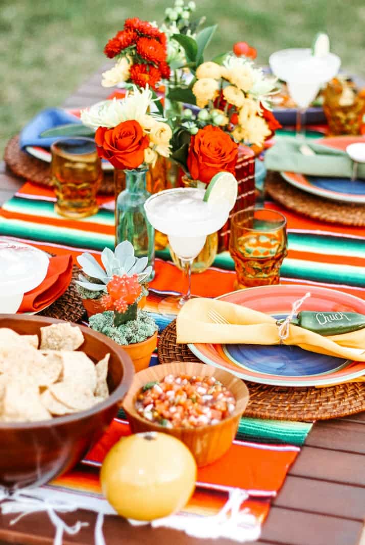 Mexican Fiesta Table Setting