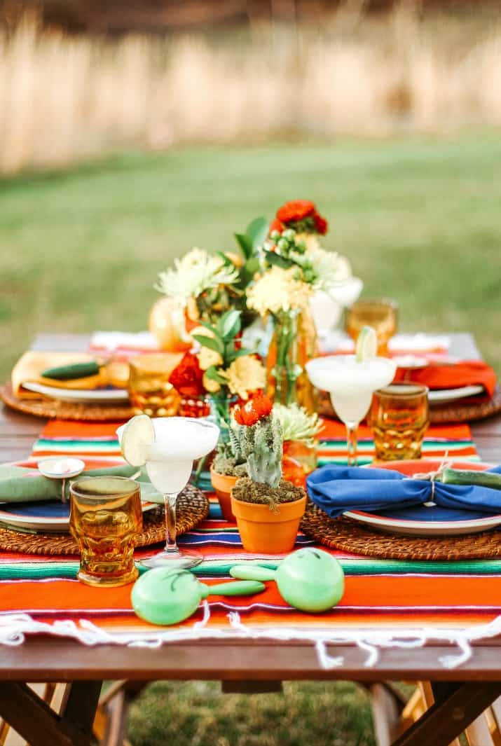 Mexican Theme Dinner Party Ideas and Tablescape - Celebrations at Home