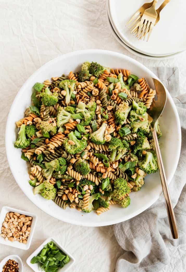 broccoli and pasta salad for a party