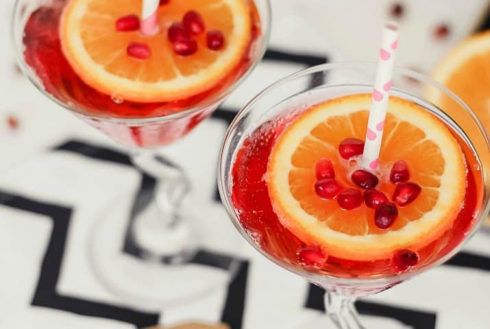 Pomegranate Sparkling Martini