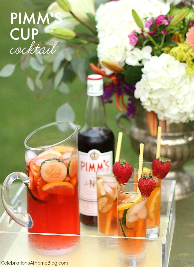 Make this easy Pimm's Cup pitcher cocktail for care-free summer entertaining. 