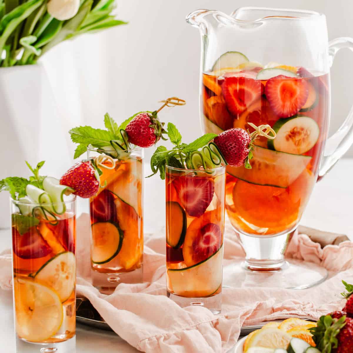 Easy Pimm's Cup Pitcher Recipe Celebrations at Home