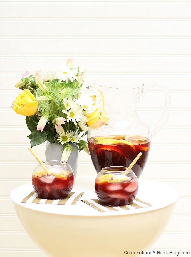 This spiced sangria is the perfect pitcher drink for entertaining. Get the recipe here.