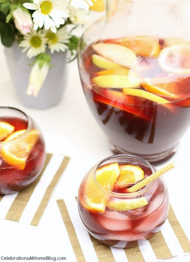 Delicious Spiced Rum Sangria for Parties Celebrations at Home