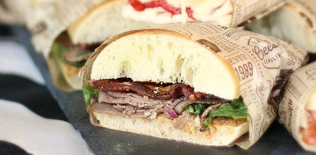 Roast Beef Party Sandwiches w/Chili-Lime Mayo