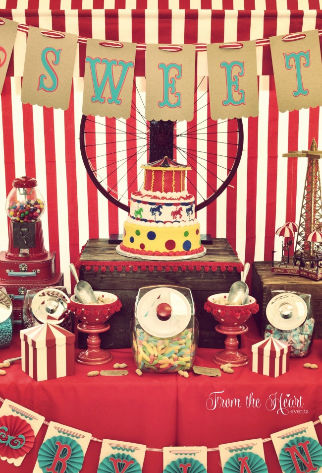 Old Fashioned Carnival Games Vintage Circus Party guest feature Celebrations at Home