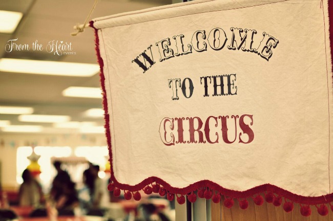 Vintage circus party (guest feature) - sign