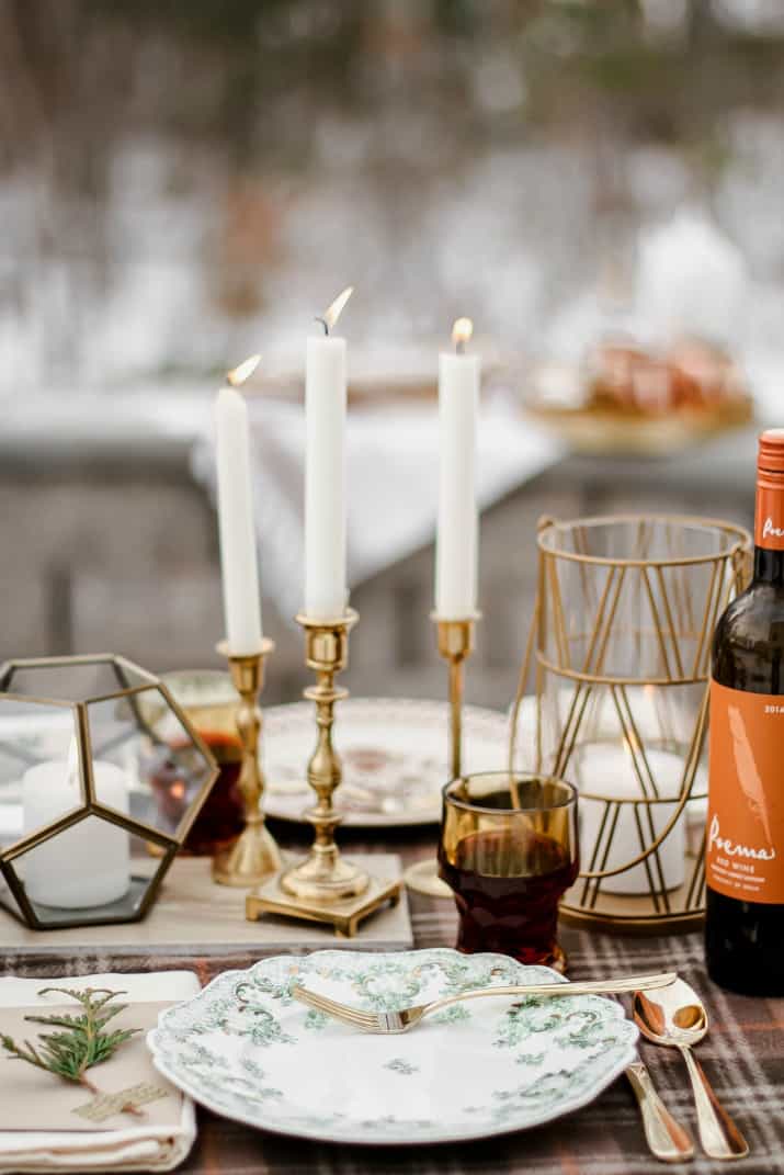 Winter Dinner Party Menu Tablescape For 6 With Photos