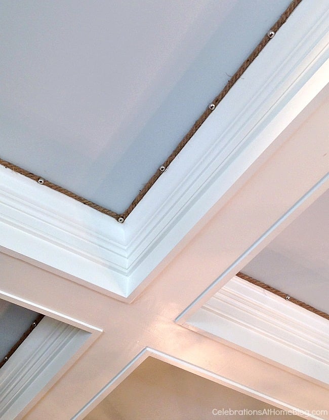 Easy ceiling trim detail. These 12 unique home decor ideas are from a recent designer showcase tour. 