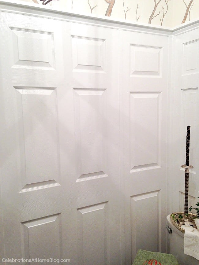 Door panel as wall paneling. These 12 unique home decor ideas are from a recent designer showcase tour. 