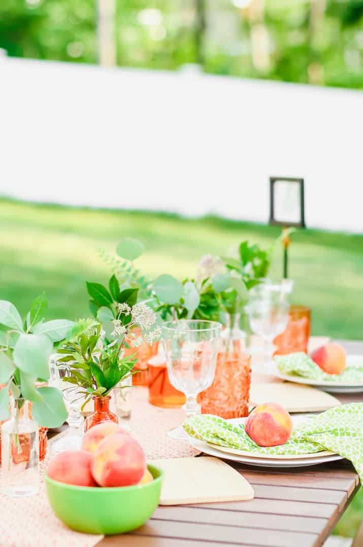 Peach Theme Garden Party - Celebrations at Home