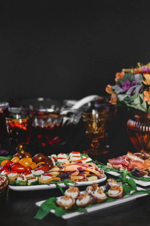 Easy Elegant Hors d'oeuvres & Appetizers for a Cocktail Party buffet