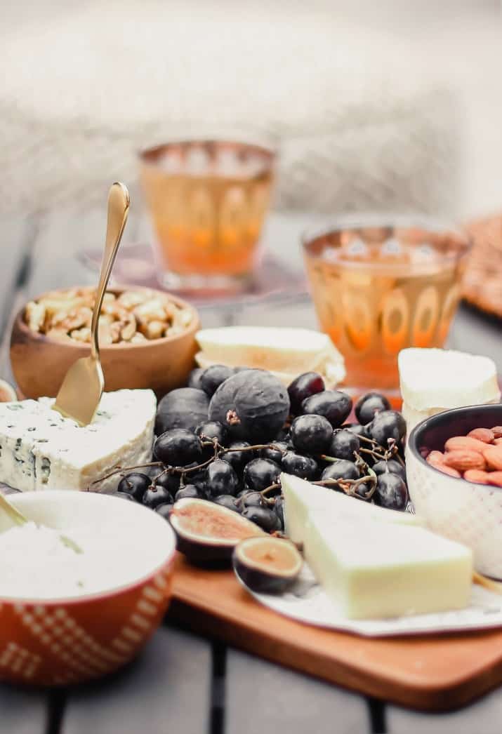 cheese and fruit board