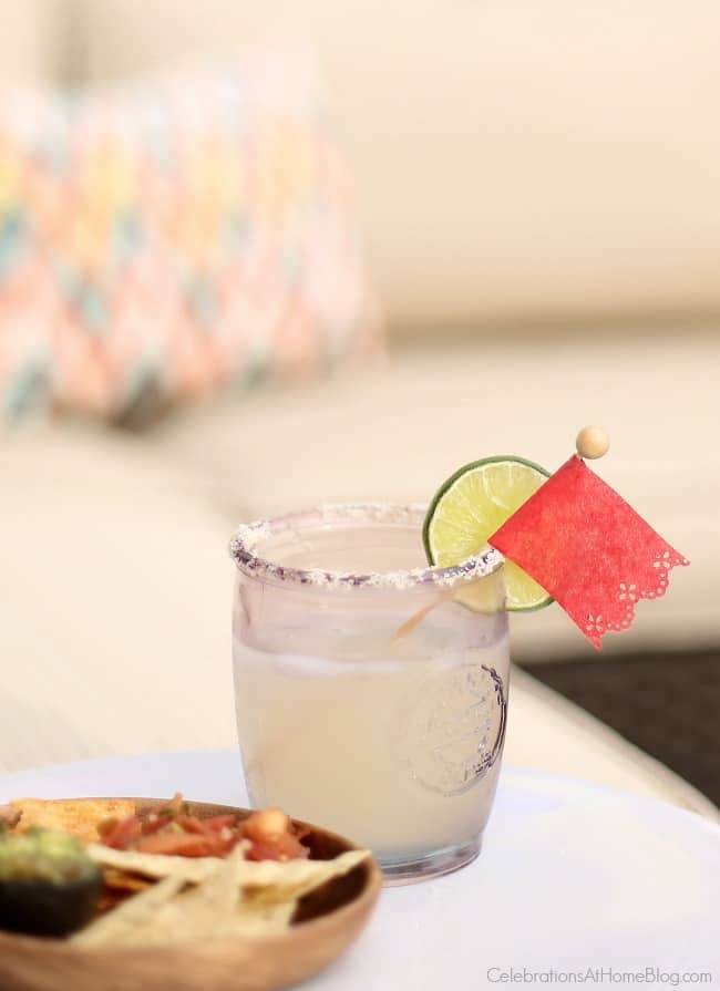 Make these diy papel picado drink stirrers for Cinco de Mayo. 