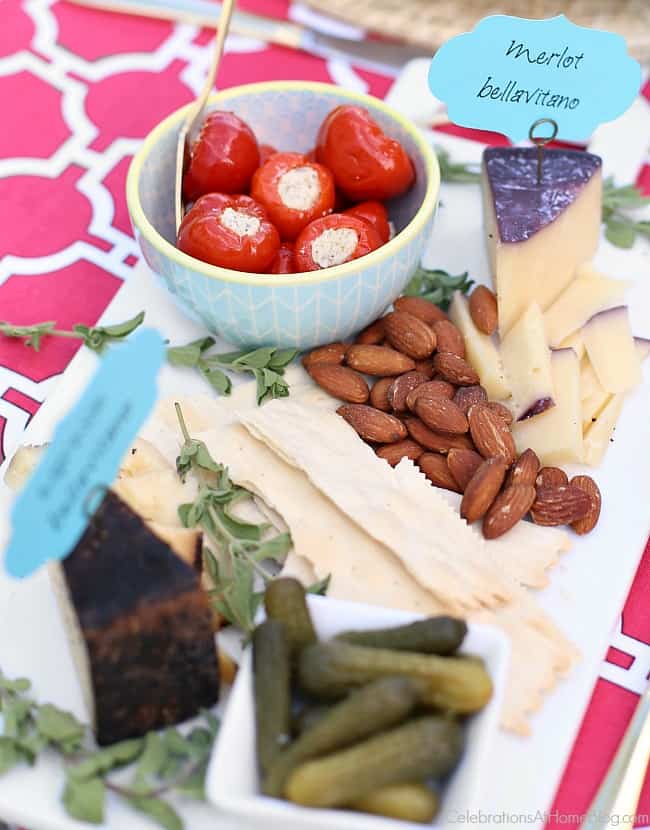 A simple cheese plate is always the best party appetizer.