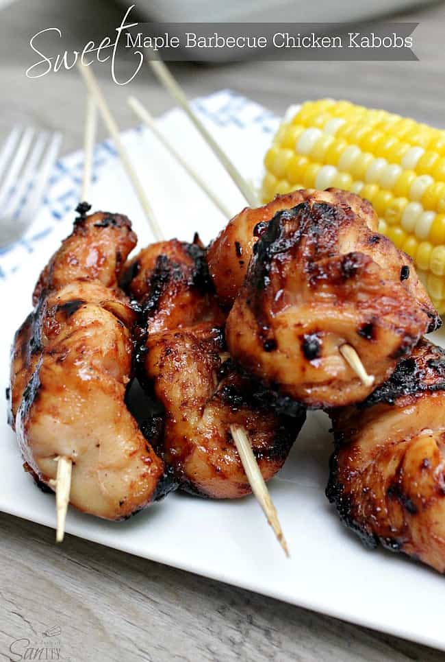 grill up some barbecue chicken kabobs for you next picnic party