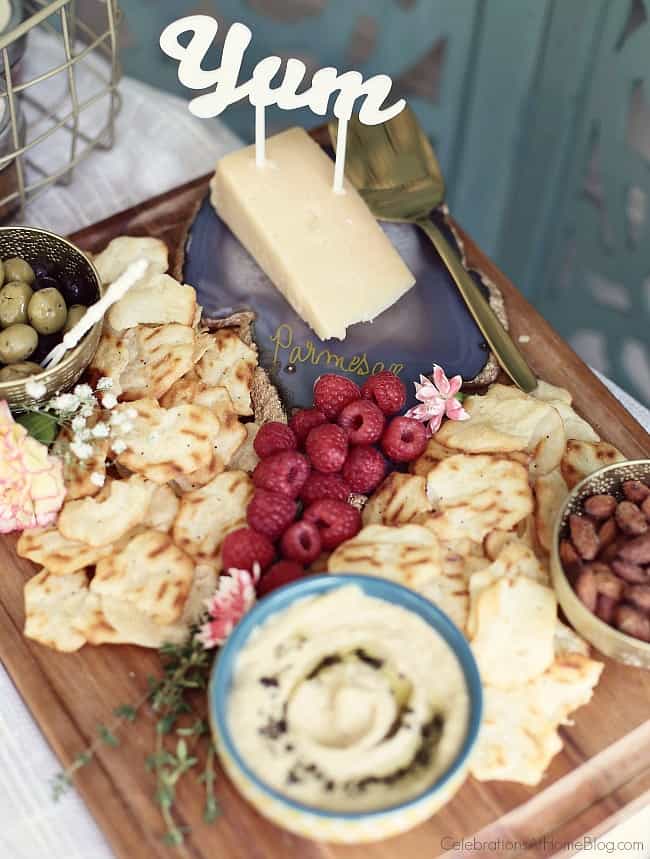 Host a Summer Cocktail Party with a fabulous cheese board.