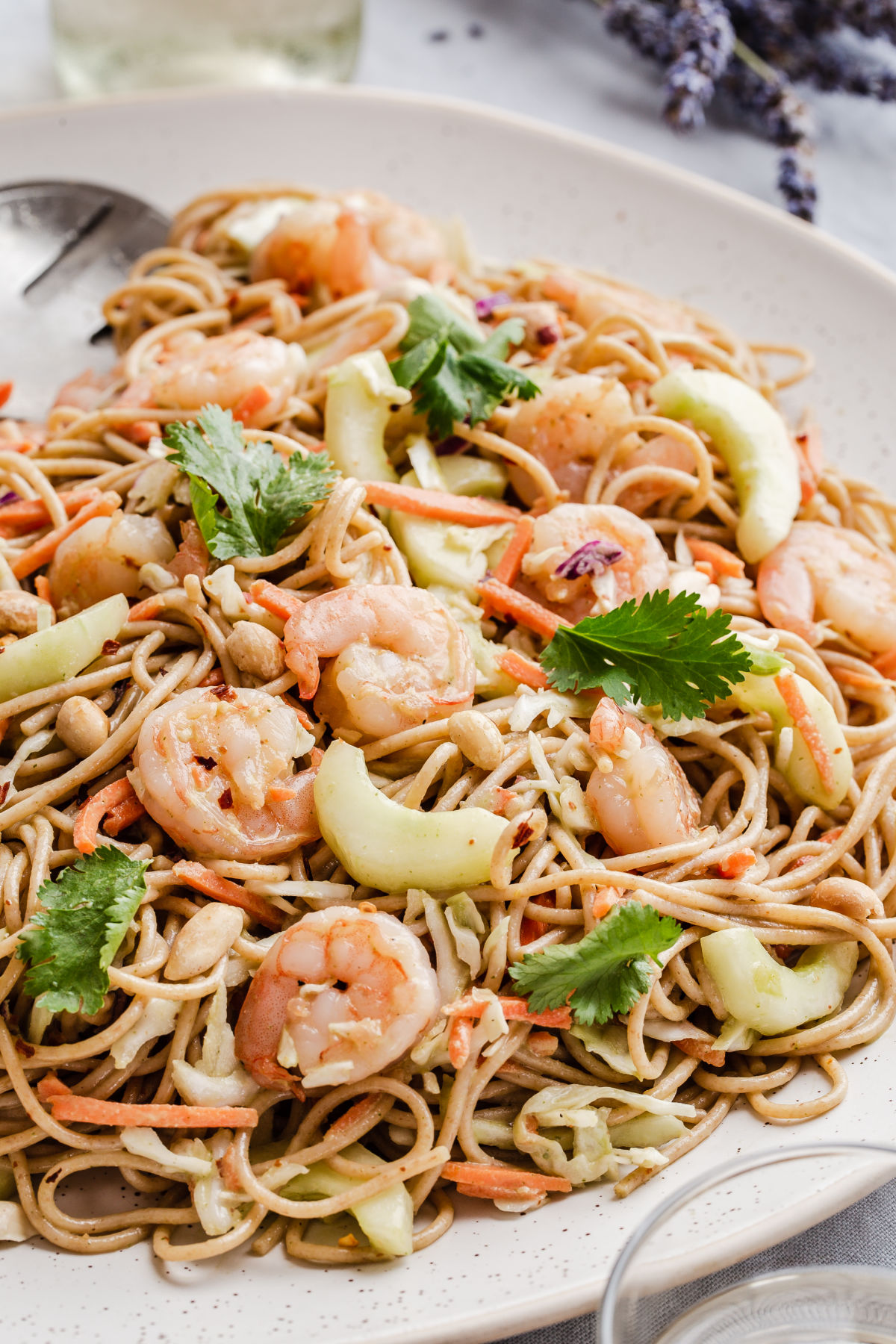 Thai Noodle Salad with Shrimp (No Mayo)