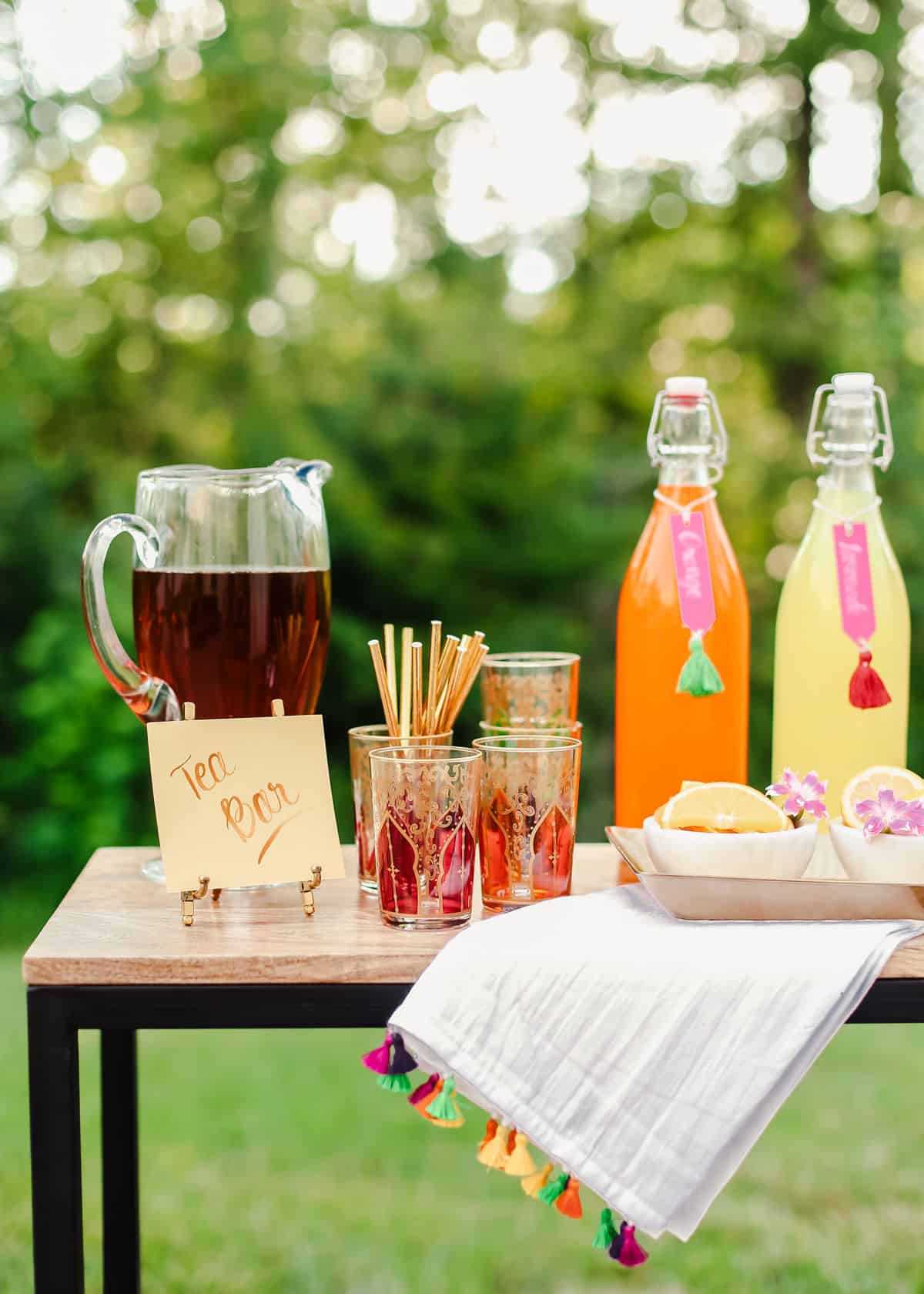 Iced Tea Bar Ideas for a Party - Celebrations at Home