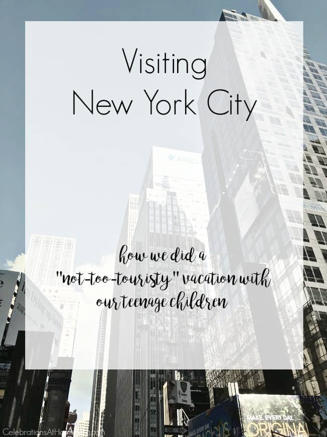 Planning a trip to New York City? See how we did it with two teens in tow. This isn't the normal touristy stuff!