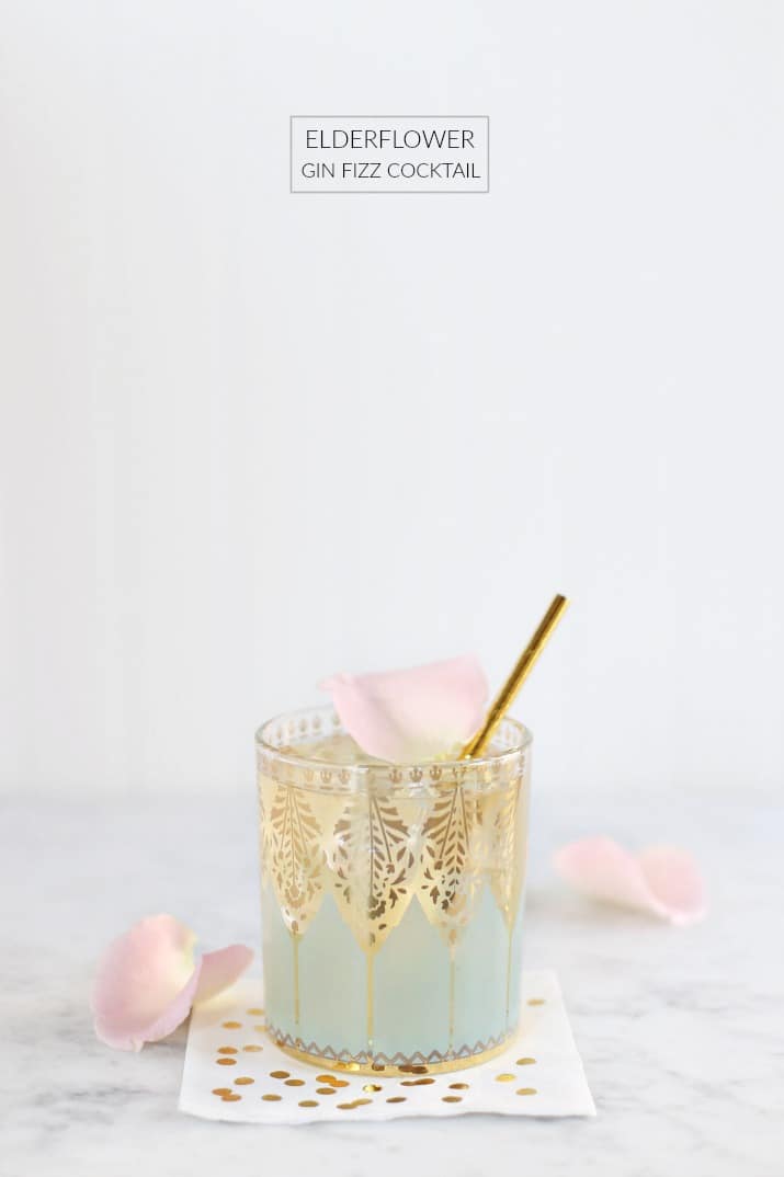 Elderflower Gin Fizz Cocktail Celebrations at Home