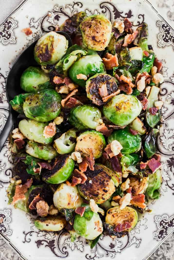 sauteed brussels sprouts with bacon and honey recipe