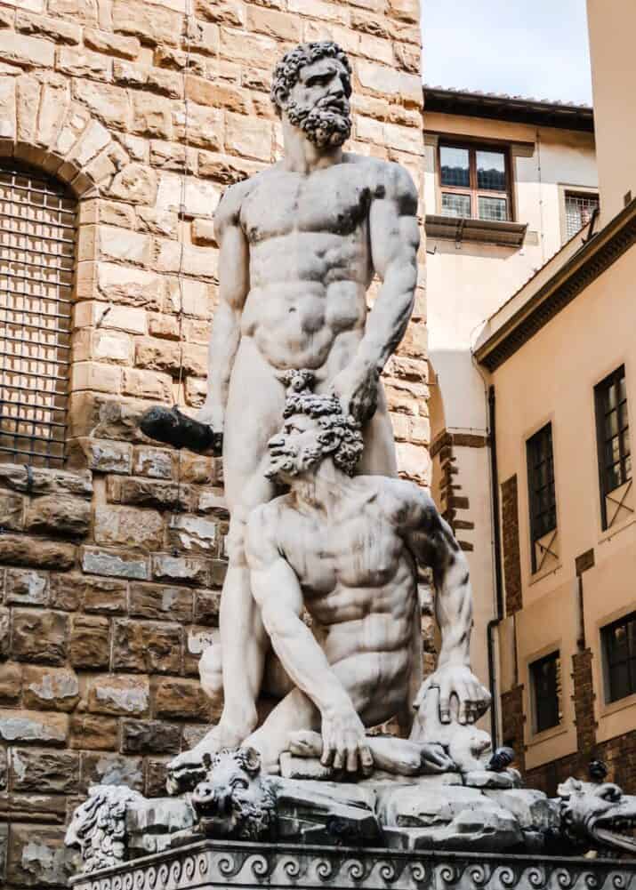 Hercules and Cacus statue.