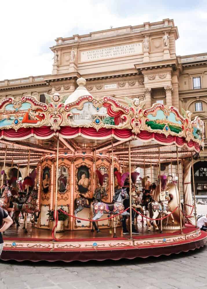 Piazza della Repubblica carousel. 