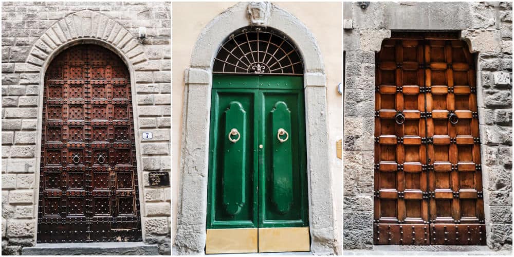 beautiful doors in Florence, Italy.