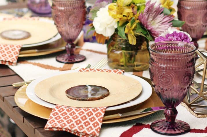 Fall Tabletop Décor for a Dinner Party