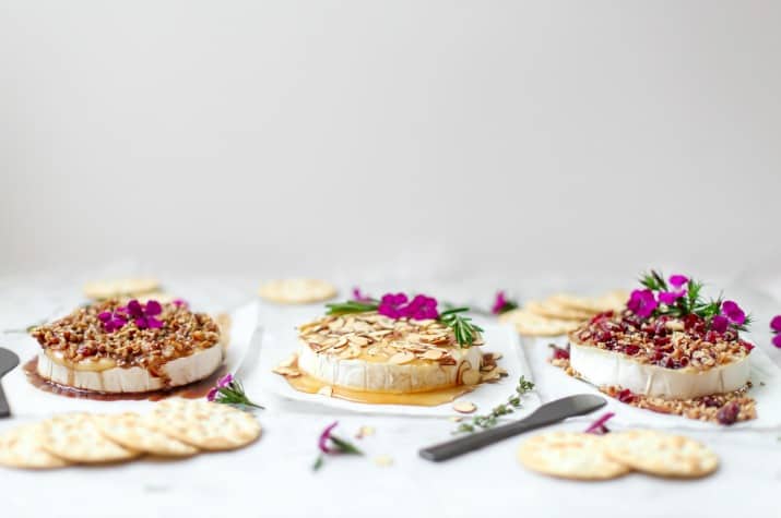 Baked Brie with 3 Toppings Recipes