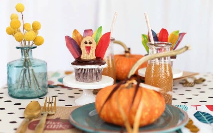 Colorful Thanksgiving Kids Table Ideas