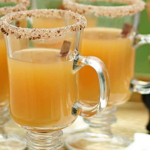 spiced apple hot toddy recipe card