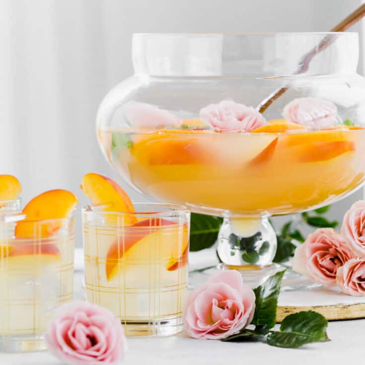 Easy Party Punch Recipe (Peach Flavor) - Celebrations at Home
