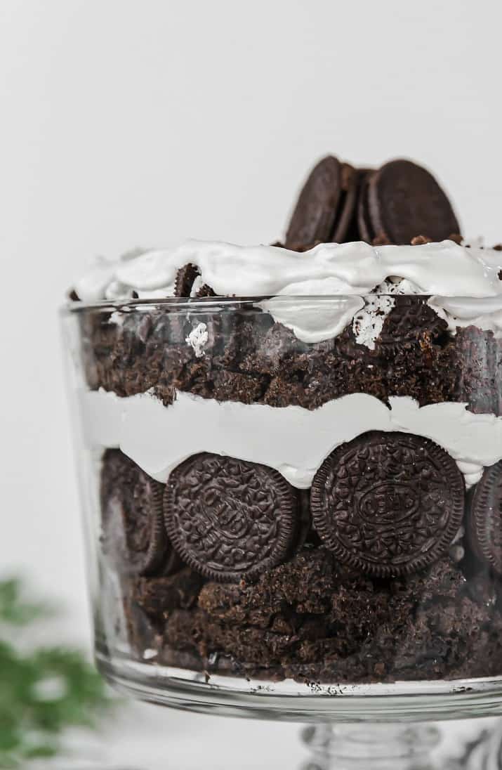chocolate cake layered trifle