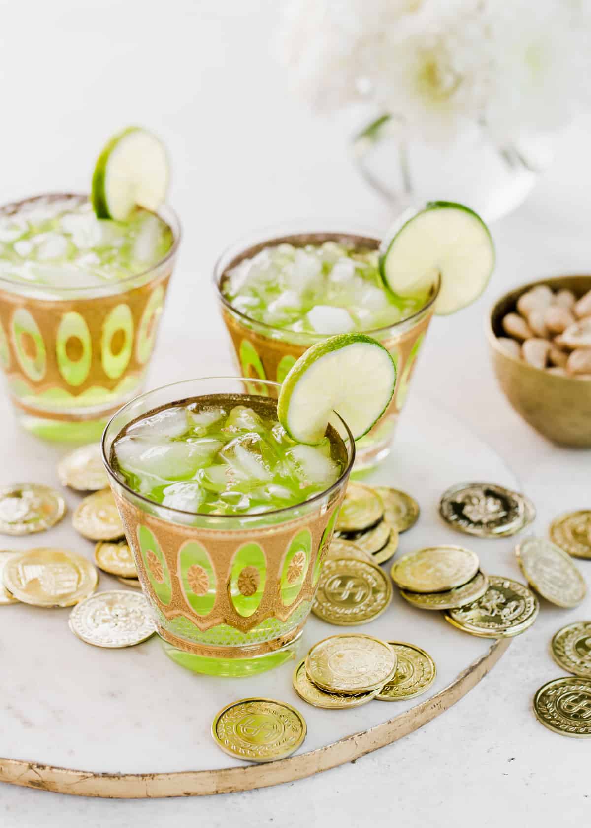 St. Patrick’s Day Cocktail (Green Leprechaun)