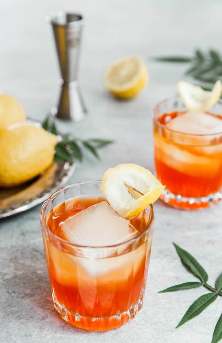 Melting blast Bot Sip on this Bourbon Aperol Cocktail recipe all year long