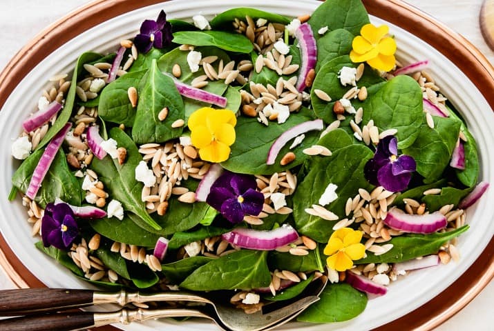 Spinach Orzo Salad Recipe for a Dinner Party