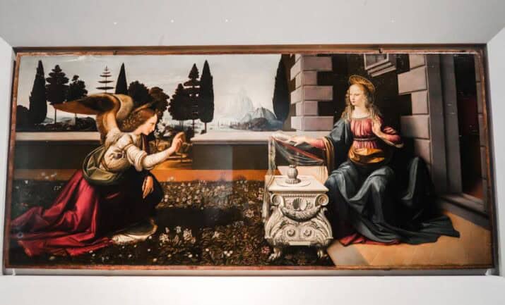 The Annunciation by Leonardo Davinci.